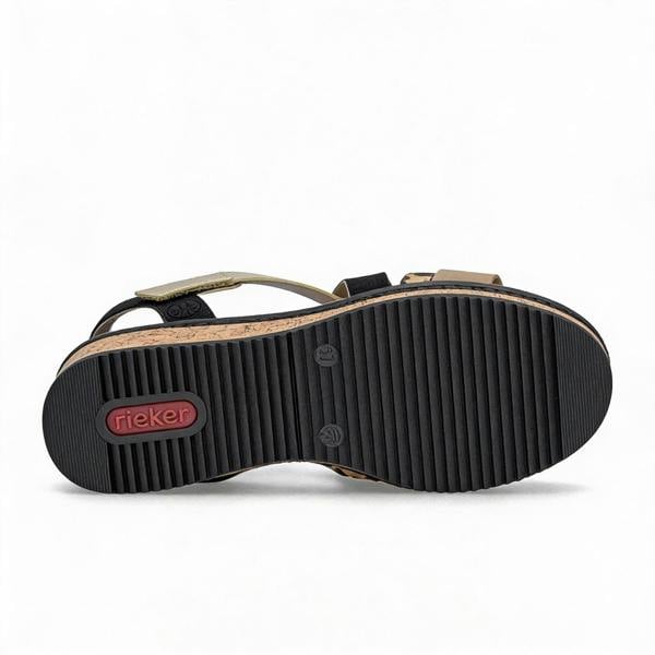 Rieker Rieker V3663 Womens Cross Strap Sandals Multi