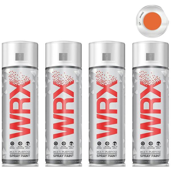 WRX 4X WRX Flat Orange Spray Paint 400ml