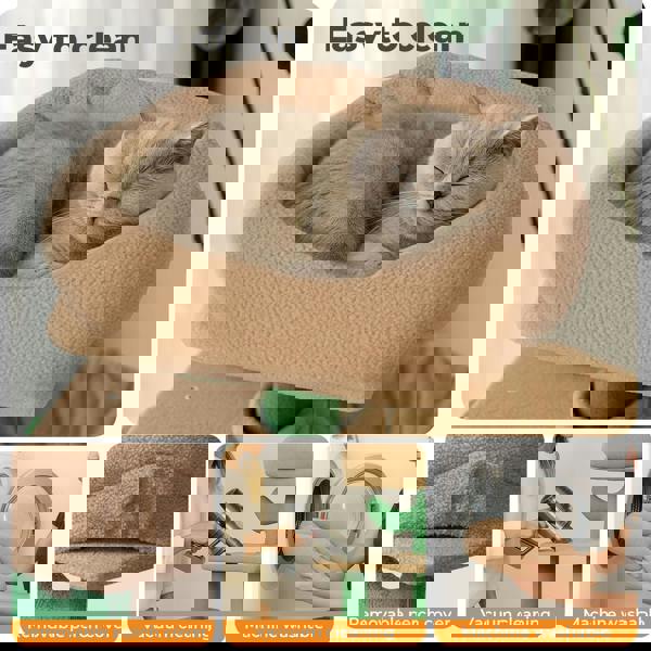 Skylos Compact Cat Tree 80CM Multi-Level Activity Centre Condo for Small Spaces