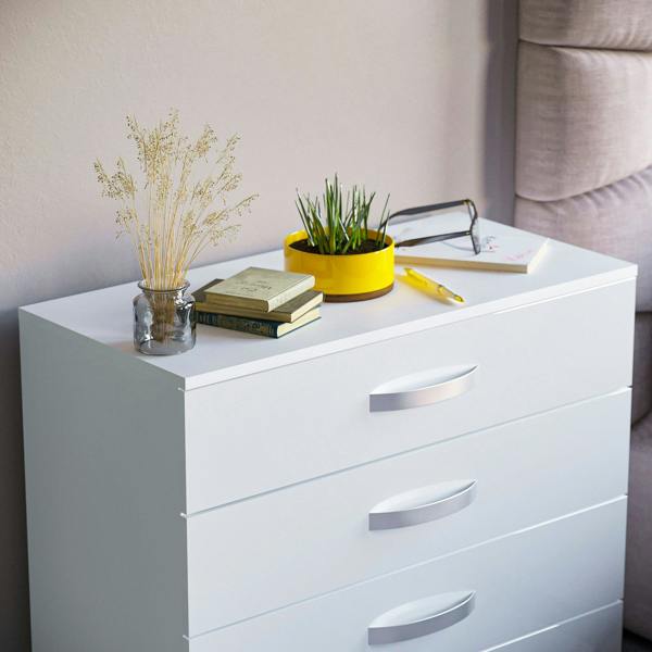 Vida Designs Hulio 4 Drawer Chest, Black