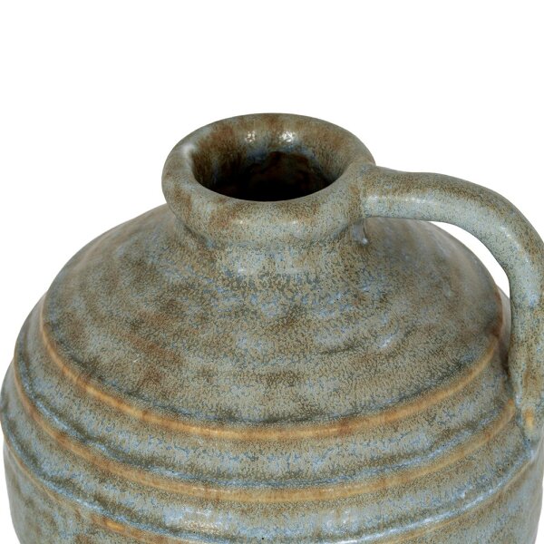 Wyld Haus Kala Large Rustic Ceramic Jug Bottle Vase with Handle