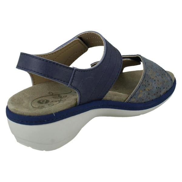 DB Shoes Ladies DB Shoes Double Strap Variable Fit Sandals Rosefinch