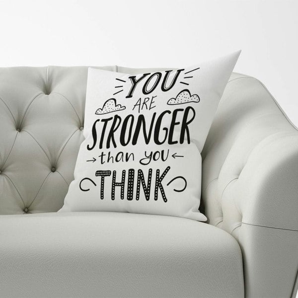 Warren Reed You Are Stronger Than You Think Cushions