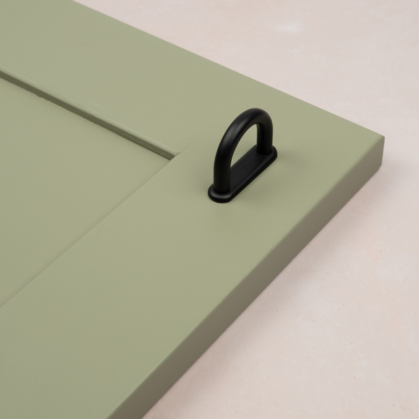 Handle & Home Matt Black Loop Cabinet Handles with Backplate