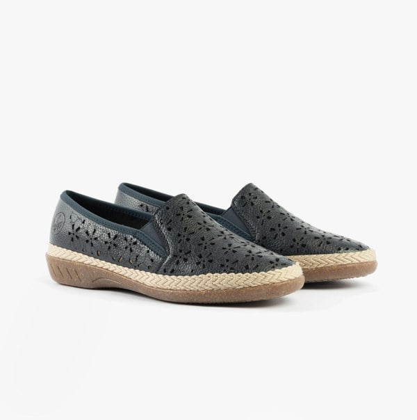 Rieker 47666-14 Womens Shoes - Blue