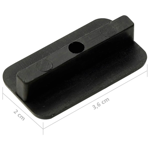 Berkfield Decking Clips with Screws 200pcs Plastic and Stainless Steel304