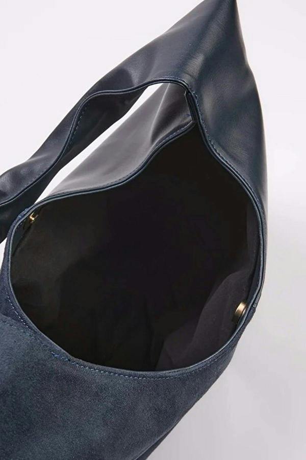 WOVCOR Contrasting Oval Women's Midi Shoulder Bag