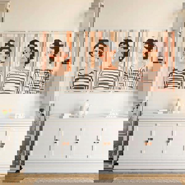 Framed Pictures For The Living Room | Set of 3 Boho Women Wall art Prints