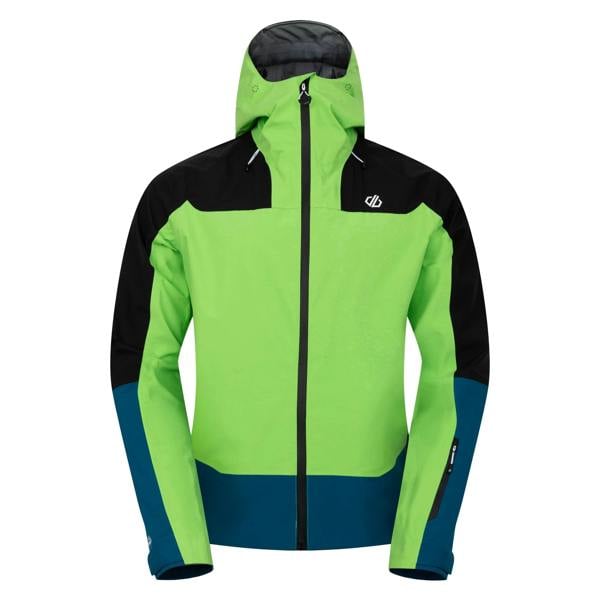 Dare 2B Mens Roving II Waterproof Jacket - Green Flash/Kingfisher Blue - 