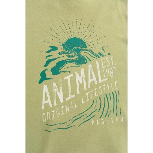 Animal Mens River Established Padstow Hoodie - Green