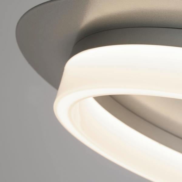 Lighting Collection Silver LED Ceiling Flush