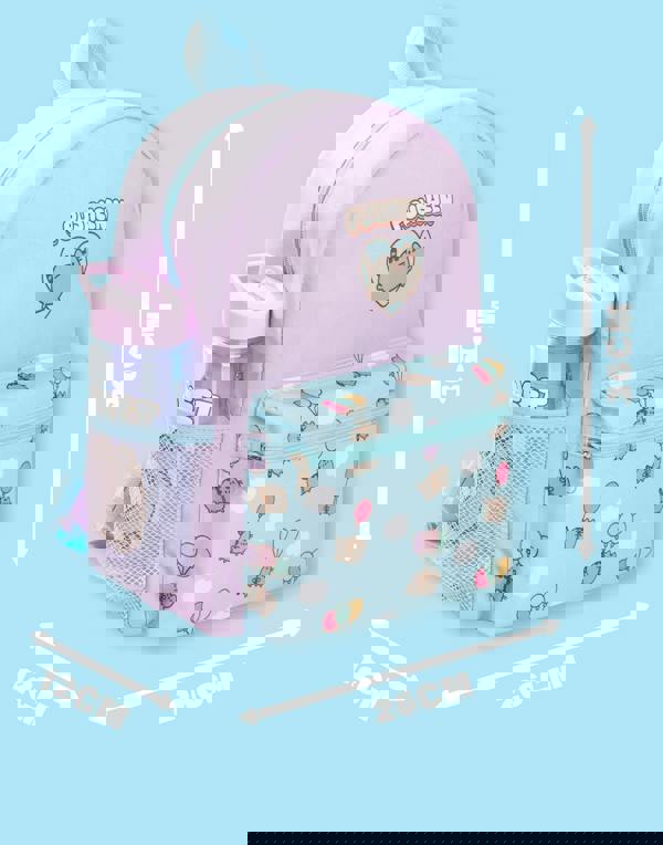 Pusheen Girls Purple Printed 4 Piece Backpack Set (One Size)