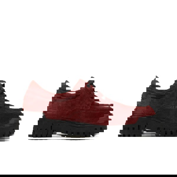 Embassy London Wexley - Burgundy - Men's Suede Derby Shoe