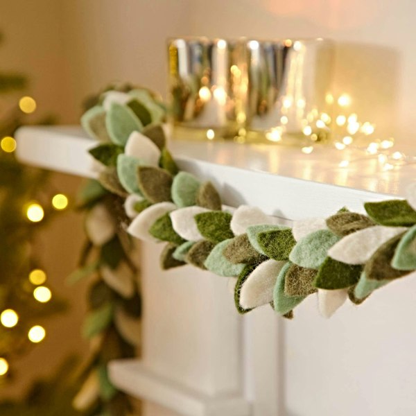 Paper High Felt Greenery Christmas Garland