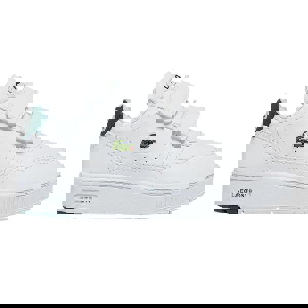 Lacoste Childrens/Kids T-Clip Touch Fastening Trainers - White/Green - 