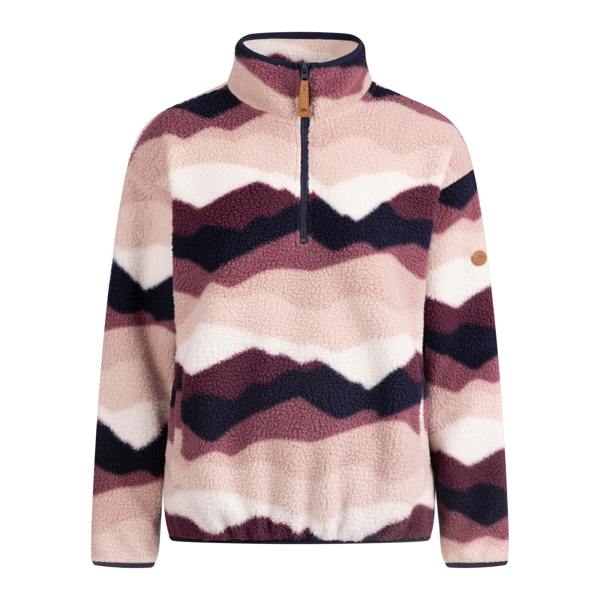 Trespass Womens Ovie Mountain AT200 Half Zip Fleece Top - Pink/Purple/White