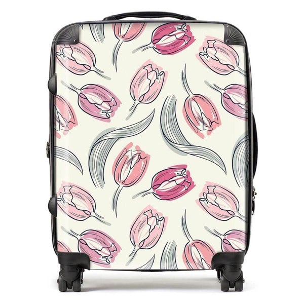 Warren Reed Tulips Suitcase