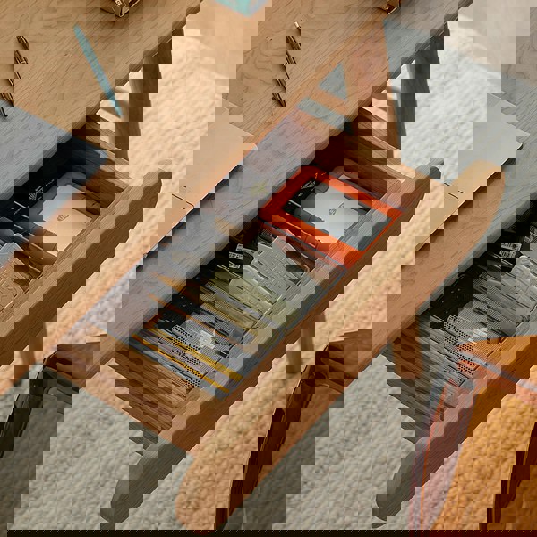 Oak Office Desk, Three Woods Available with office desk with drawers