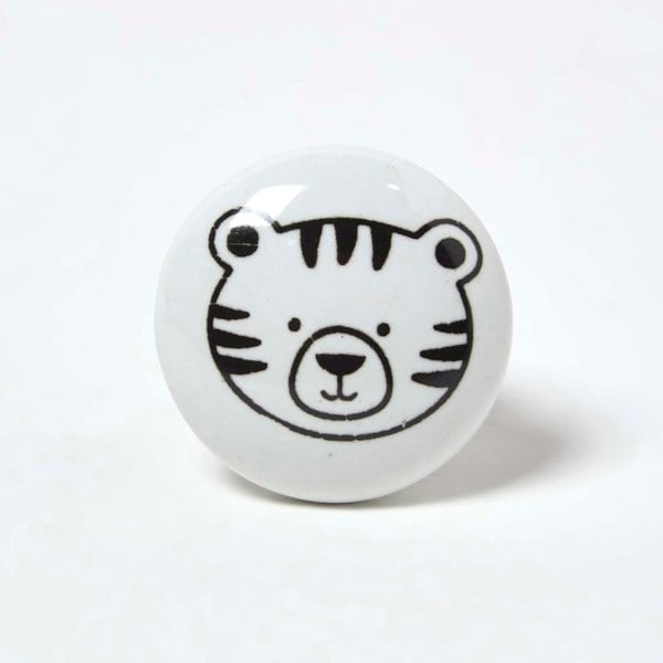 HOMESCAPES Set of 12 Animal Safari Furniture Drawer Knobs