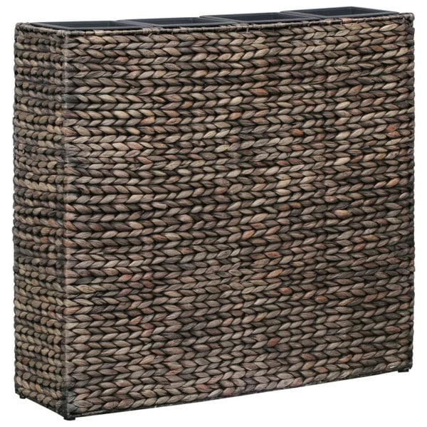 Berkfield Garden Raised Bed with 4 Pots Water Hyacinth Brown