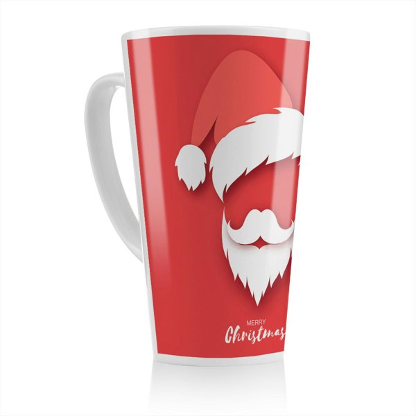 Benjamin Tate Design Santa Claus Hat And Beard Dining Latte Mug