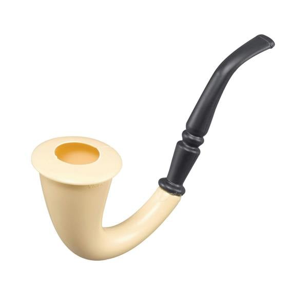 Bristol Novelty Sherlock Holmes Pipe - Black/Cream - 
