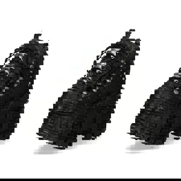 New Rock M-106WALL-C65 Black Leather Platform Ankle Boots