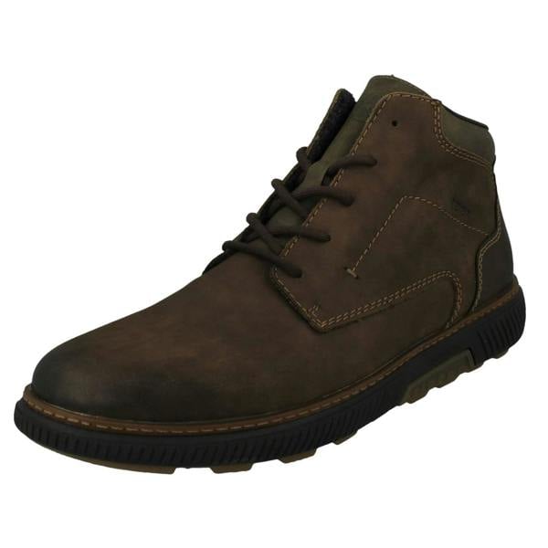 Rieker Mens Rieker Lightweight Lace Up Detailed Ankle Boots B3308