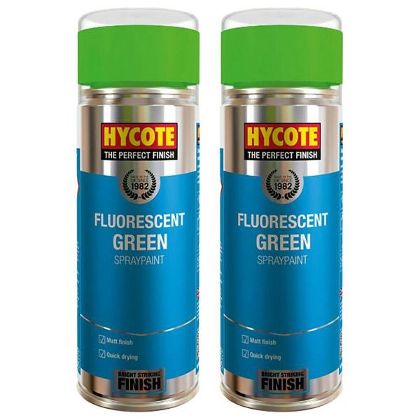 Hycote 2X Hycote Fluorescent Green Spray Paint 400ml