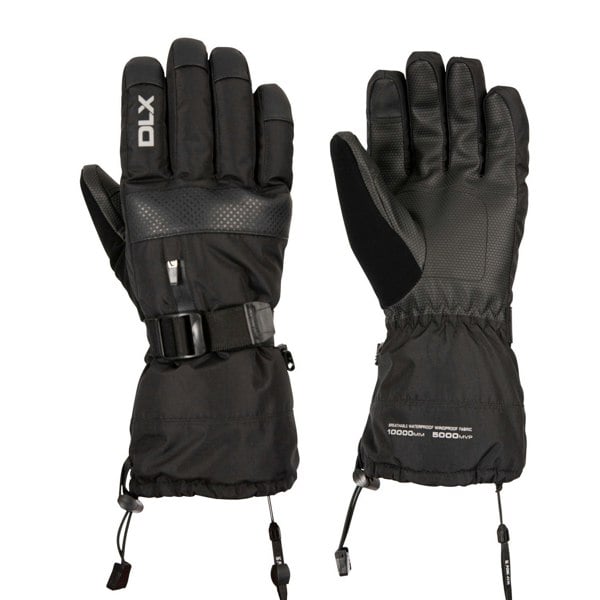 Trespass Unisex Adult Lindley DLX Ski Gloves - Black