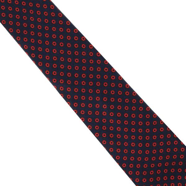 Dunhill mulberry silk tie in a hexbolt pattern