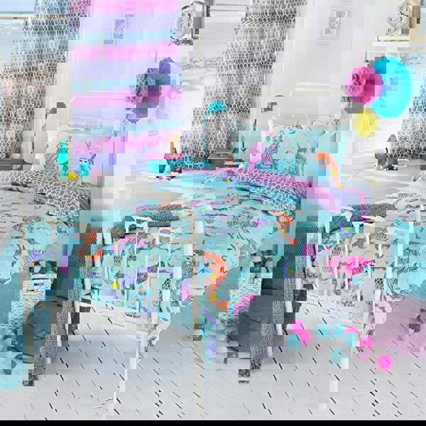 Riva Home Girls Mermaid Duvet Cover Set - Multicolour