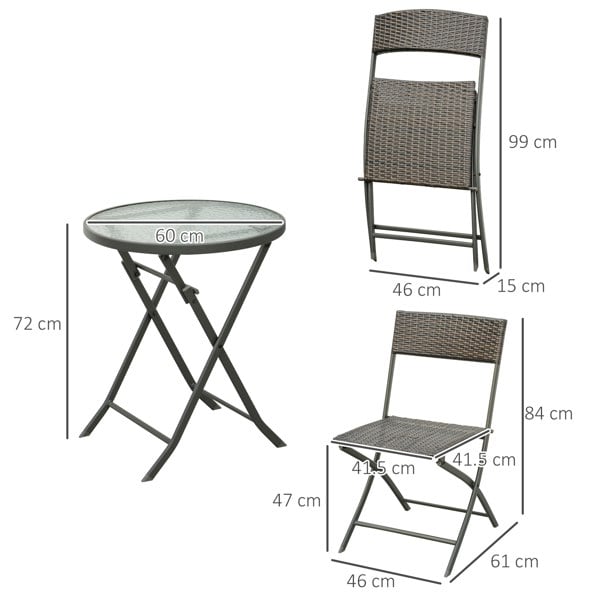 Rattan Bistro Set