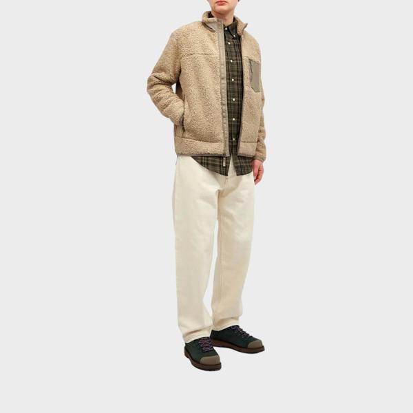 Ralph Lauren Fleece Zip Jacket Beige Heather