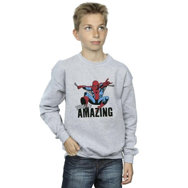 Marvel Boys Spider-Man Amazing Sweatshirt - Sports Grey