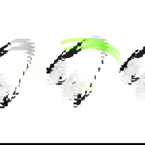Fashy Pioneer adult swim goggles with clear lens and neon green split head strap