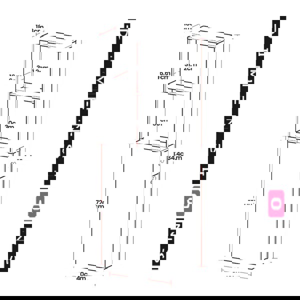 Modcraft Tall Slim Bathroom Storage Cabinet – Freestanding Narrow Unit with Drawers & Adjustable Shelf White