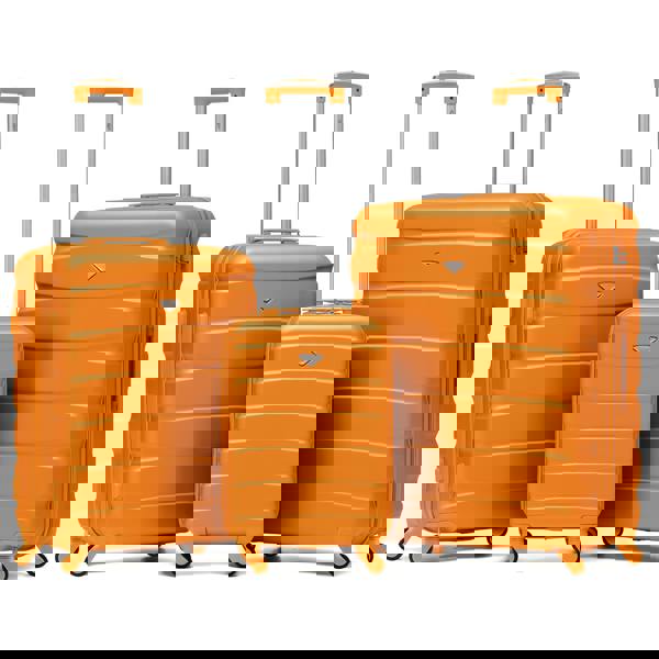 Flight Knight Set of 3 Hard Shell Suitcase Cabin & Check in Cases with TSA Lock