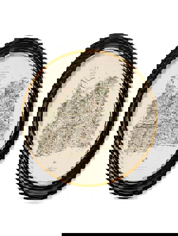 Exceptional Art c.1806 County Maps of England - Round