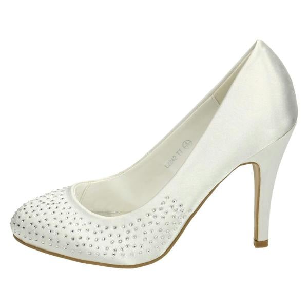 Anne Michelle Ladies Anne Michelle Diamante Court Shoes