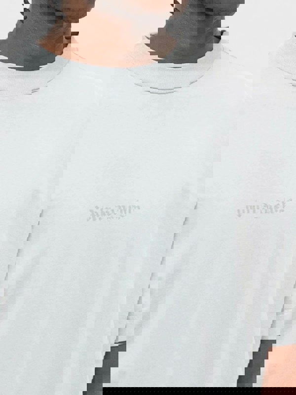 Palm Angels Reverse Logo T Shirt Light Grey