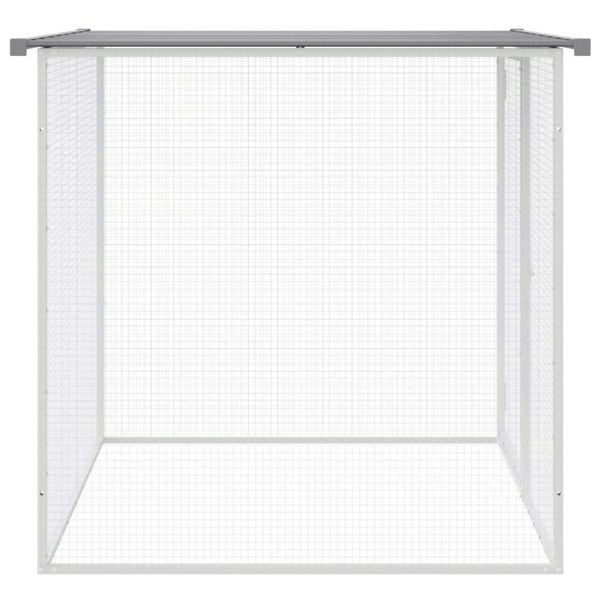Berkfield Chicken Cage with Roof Light Grey 103x98x90 cm Galvanised Steel
