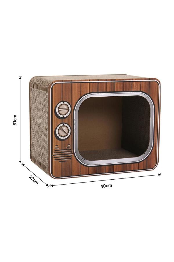 Living and Home TV Shape Cat Scratcher House Bed