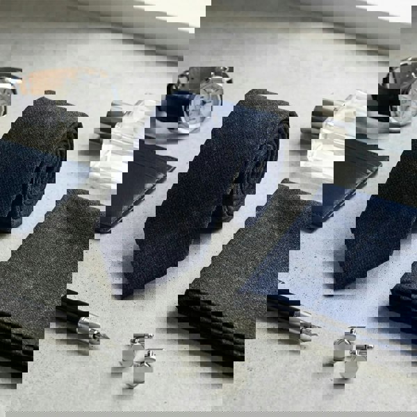 TruClothing Men's Wool Blend Herringbone Plaid Tweed Tie