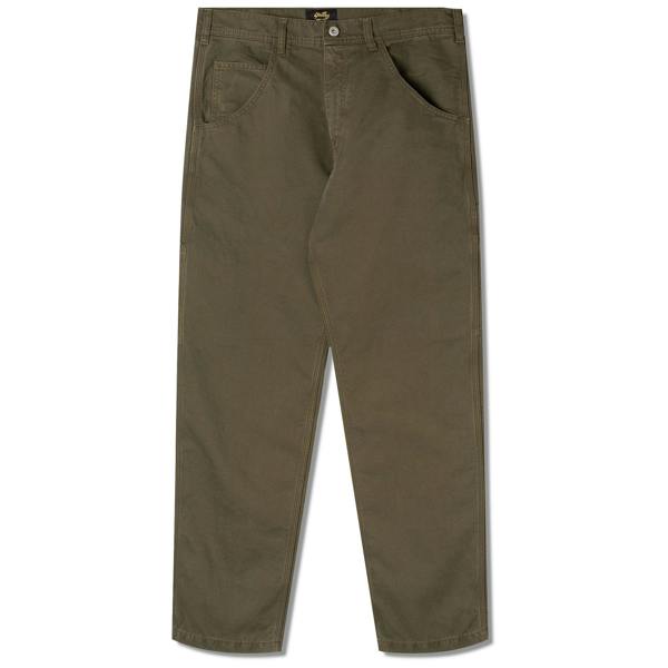 Front view of Stan Ray 80s Painter Pant for Men in Olive Twill