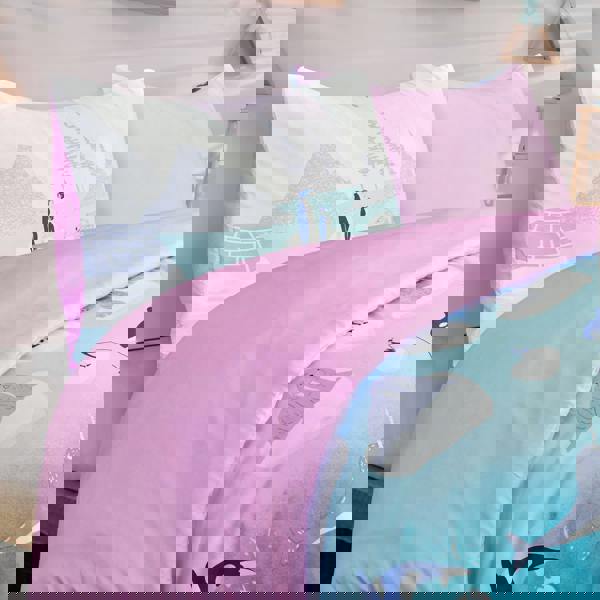 Smart Living Fun & Cosy Kids' Duvet Cover with Pillowcase & Fitted Sheet - Complete Set -Arctic Animals