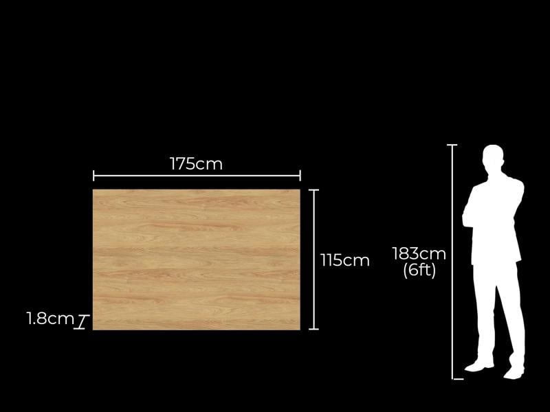 Acantha TV Backboard in Oak Effect