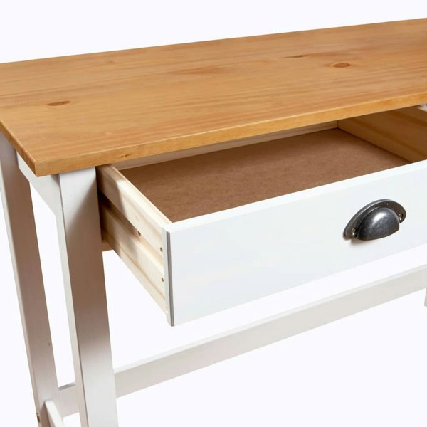 Berkfield Console Table Hill with 2 Drawers 110x45x74 cm Solid Pine Wood