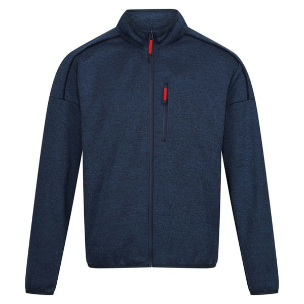 Regatta Mens Kassam Marl Full Zip Fleece Jacket - Moonlight Denim/Navy Marl