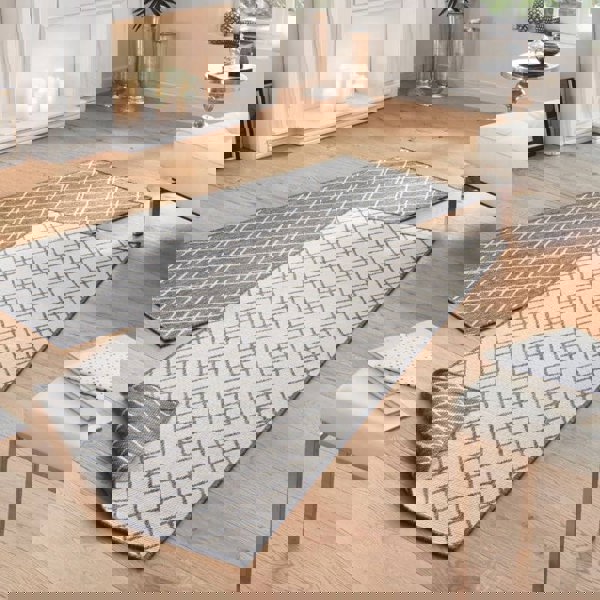 The Rugs Reversible Indoor-Outdoor Geometric Flatweave Rug